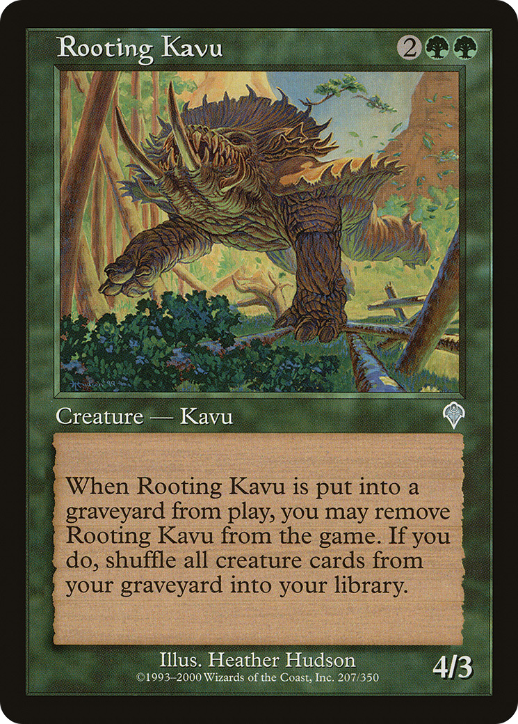 Enracinement de Kavu (INV-207) - Feuille d'invasion