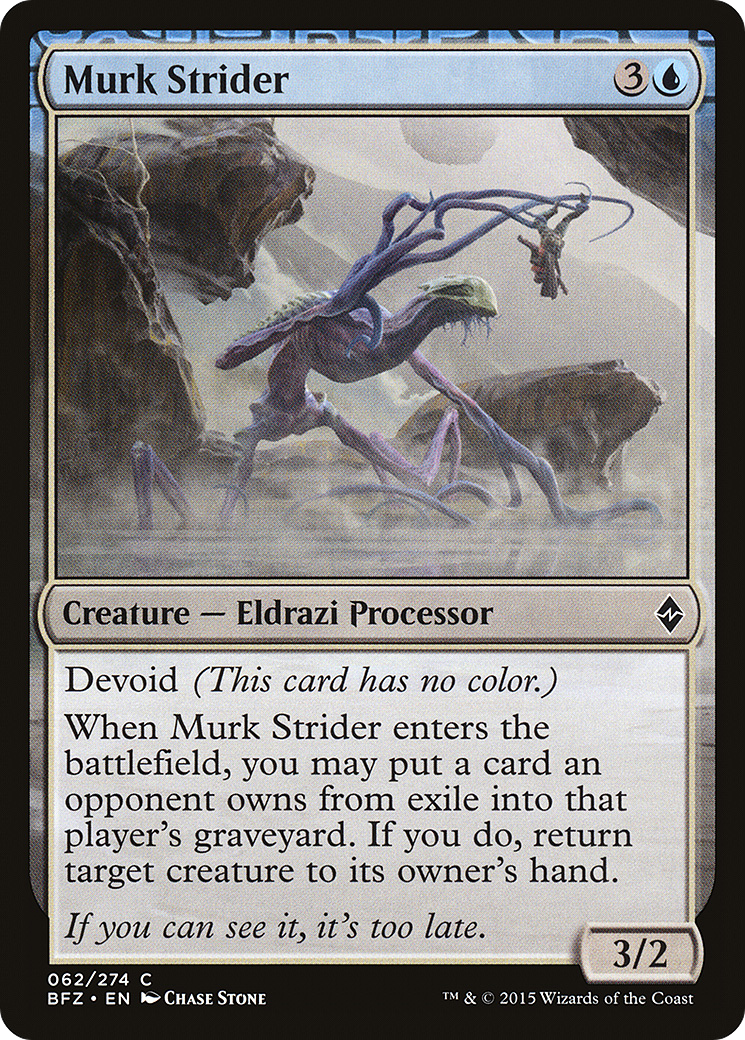 Murk Strider (BFZ-062) - Bataille de Zendikar : (dépourvu) Foil 