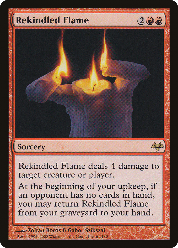 Flamme ravivée (EVE-061) - Feuille d'événement 