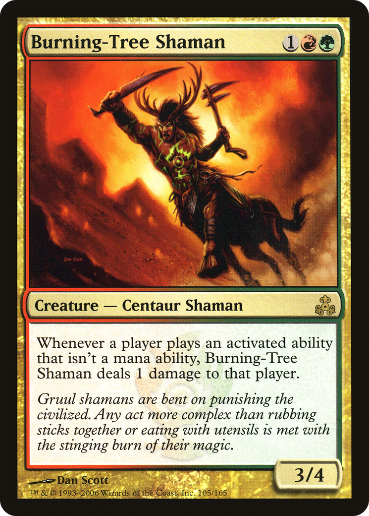Chaman de l'Arbre Ardent (GPT-105) - Feuille du Pacte des Guildes 