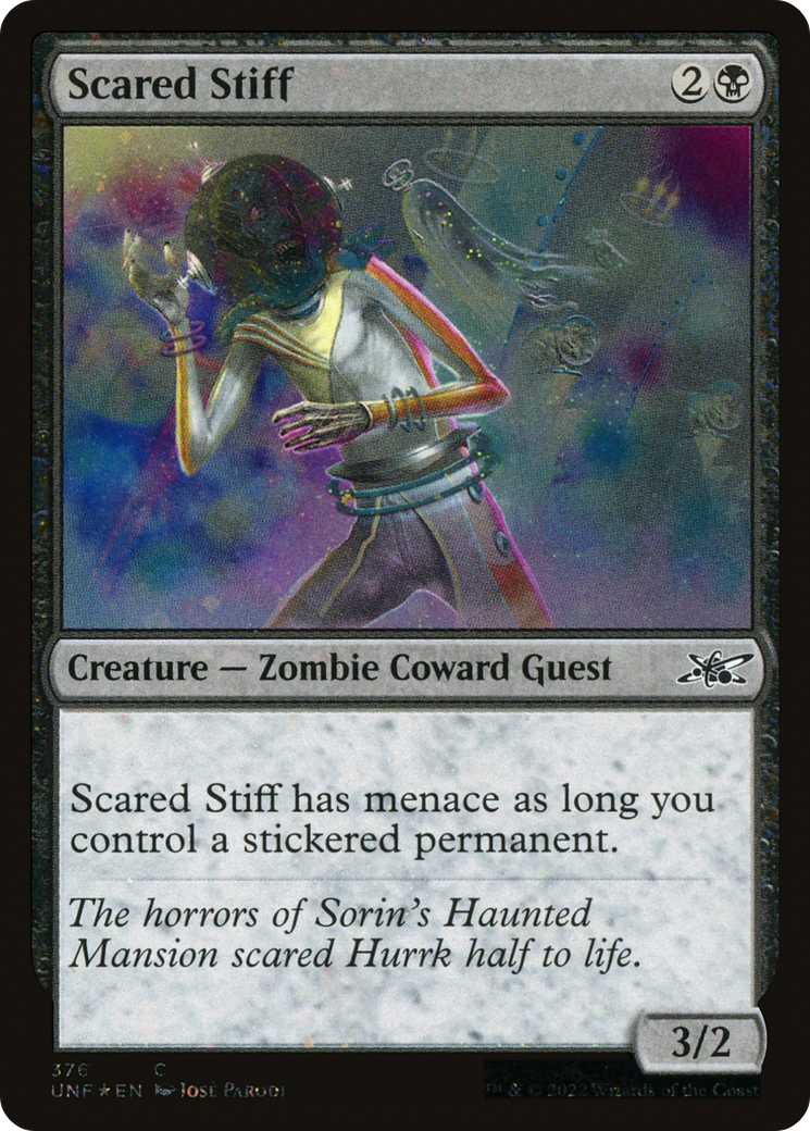 Scared Stiff (Galaxy Foil) (UNF-376) - Unfinity Foil