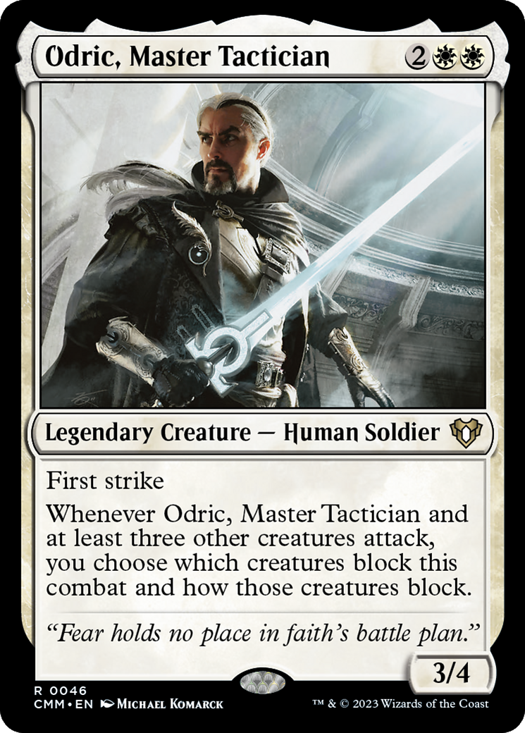 Odric, Maître Tacticien (CMM-046) - Commandant Masters 