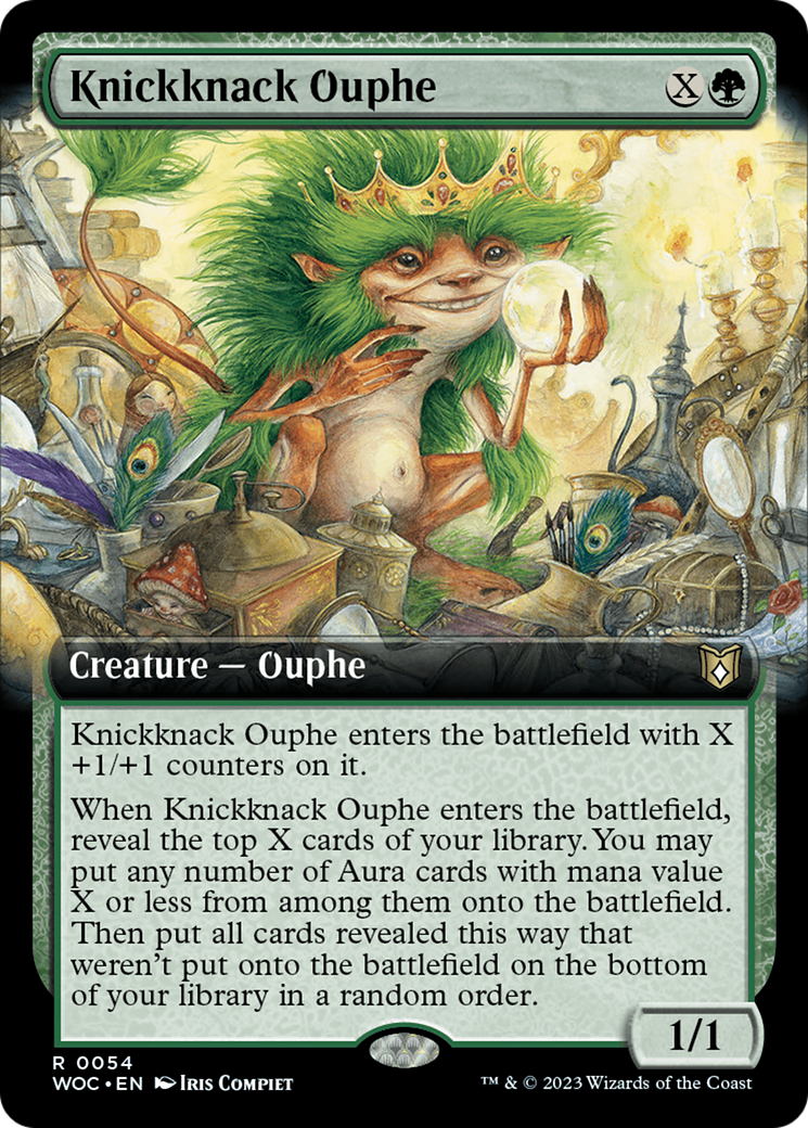 Knickknack Ouphe (WOC-054) - Commandant des Terres Sauvages d'Eldraine : (Extended Art) 