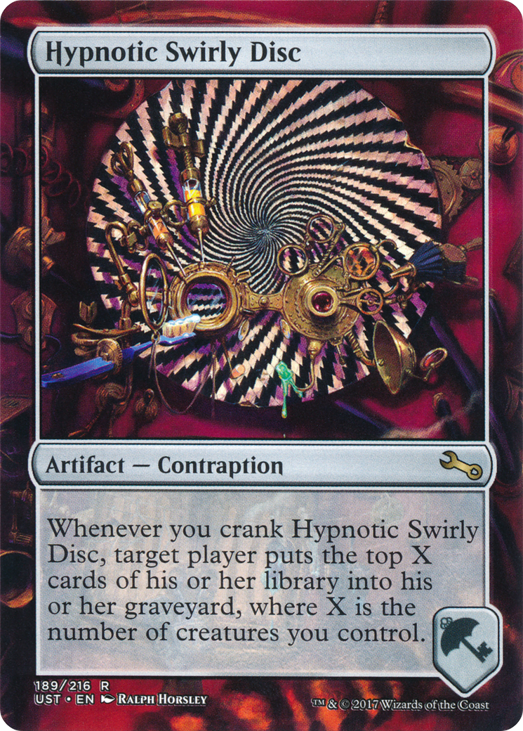 Disque tourbillonnant hypnotique (UST-189) - Instable (sans bordure) 