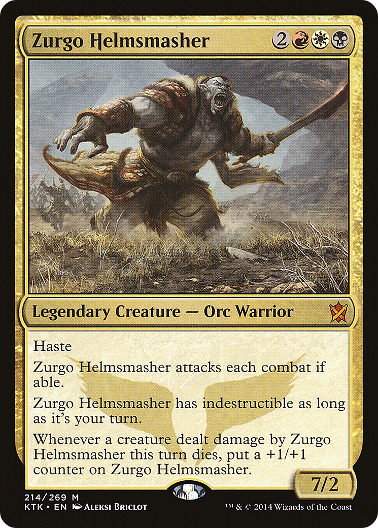 Zurgo Helmsmasher (KTK-214) - Les Khans de Tarkir Foil 