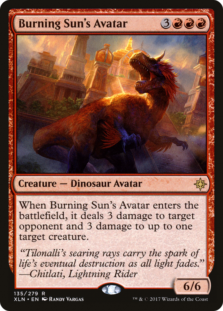 Avatar de Burning Sun (XLN-135) - Ixalan Foil 