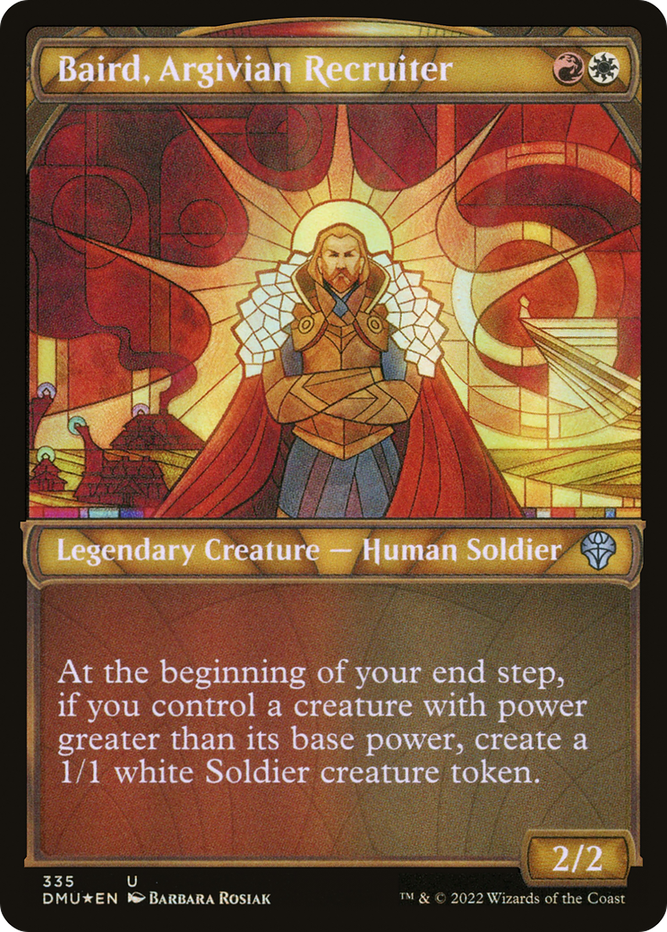 Baird, recruteur argivien (DMU-335) – Dominaria United : (Vitrine) Foil 