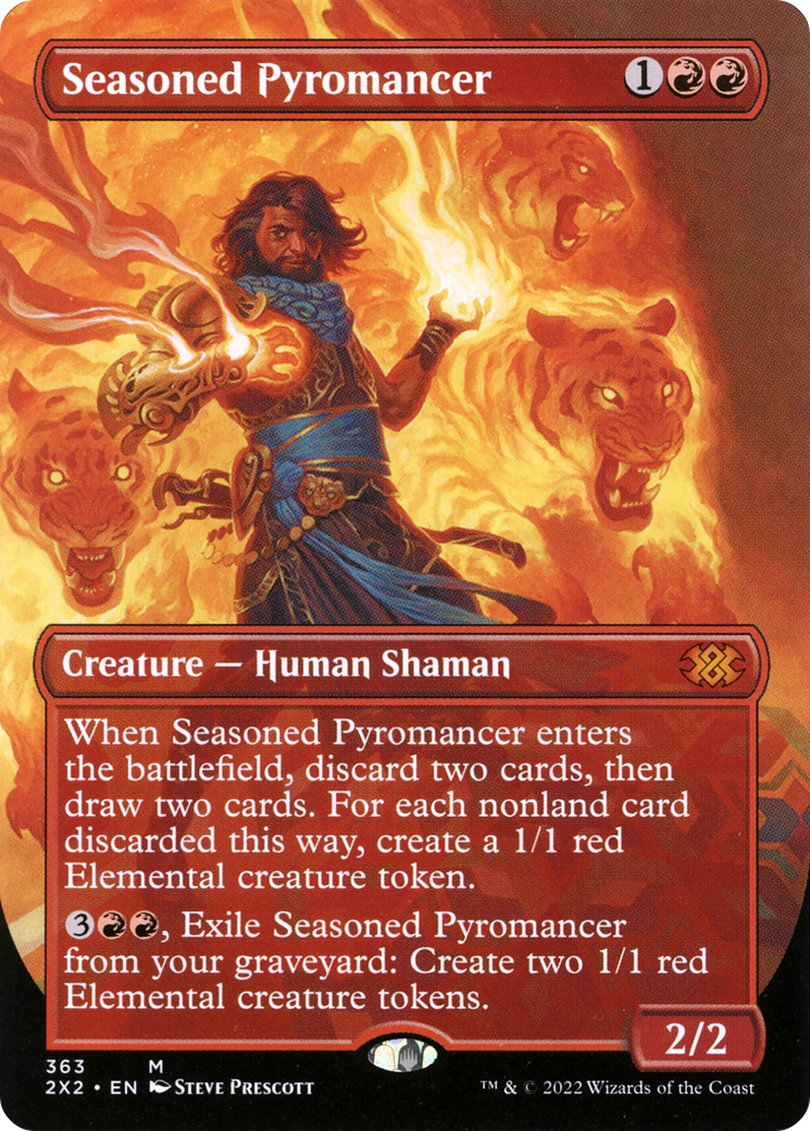 Pyromancien chevronné (2X2-363) - Double Masters 2022 (sans bordure) Foil 