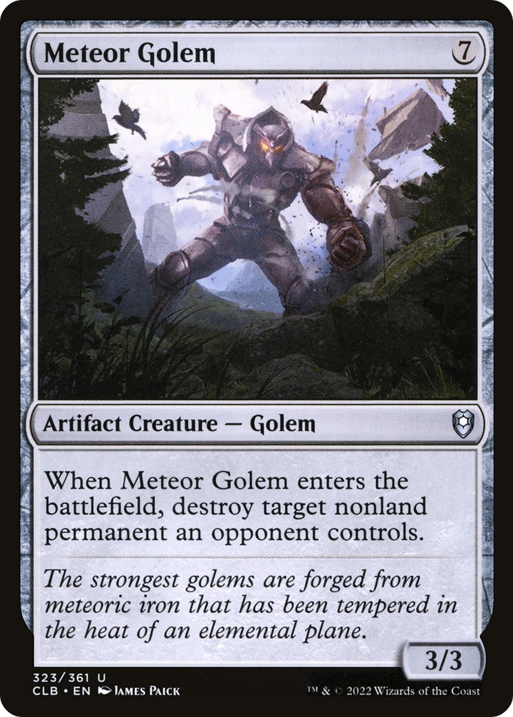 Golem météore (CLB-323) - Commander Legends : La Bataille pour Baldur's Gate (Foil) 