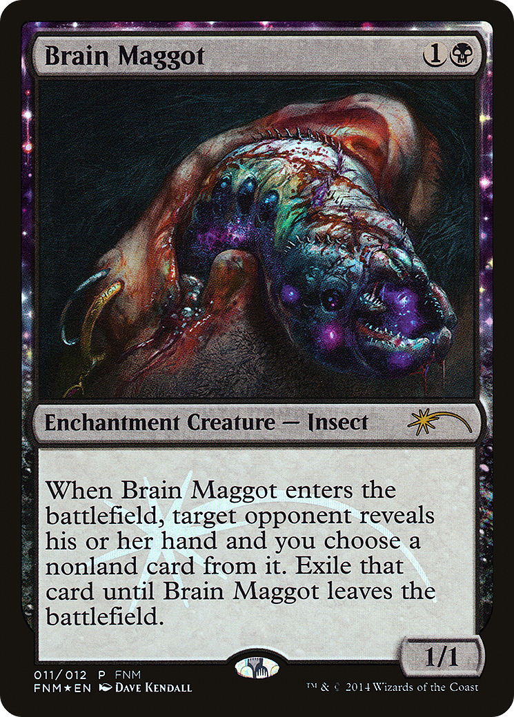 Brain Maggot (FNM-011) - Friday Night Magic 2014: (enchantment) Foil