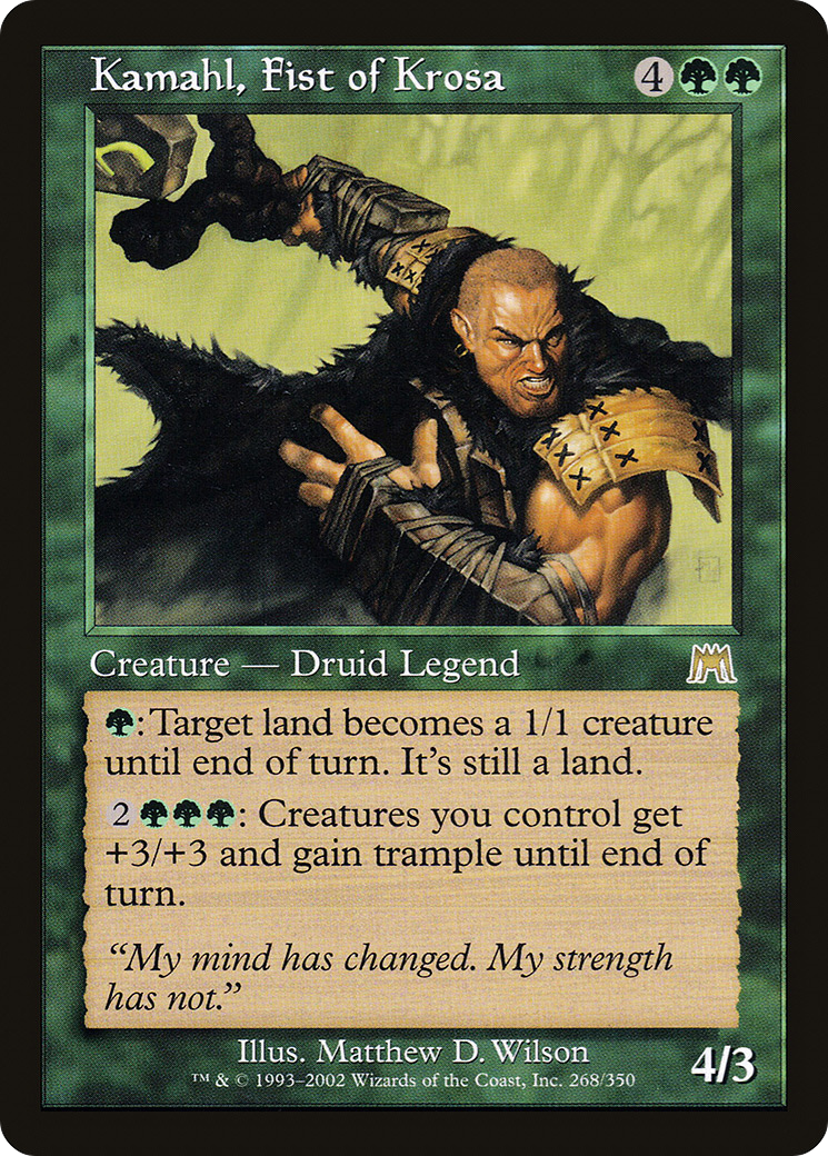 Kamahl, Poing de Krosa (ONS-268) - Onslaught Foil 