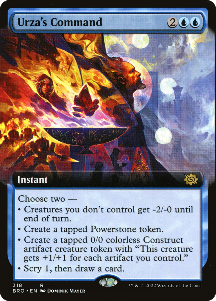 Urza's Command (Extended Art) (BRO-318) - The Brothers' War: (Extended Art) Foil