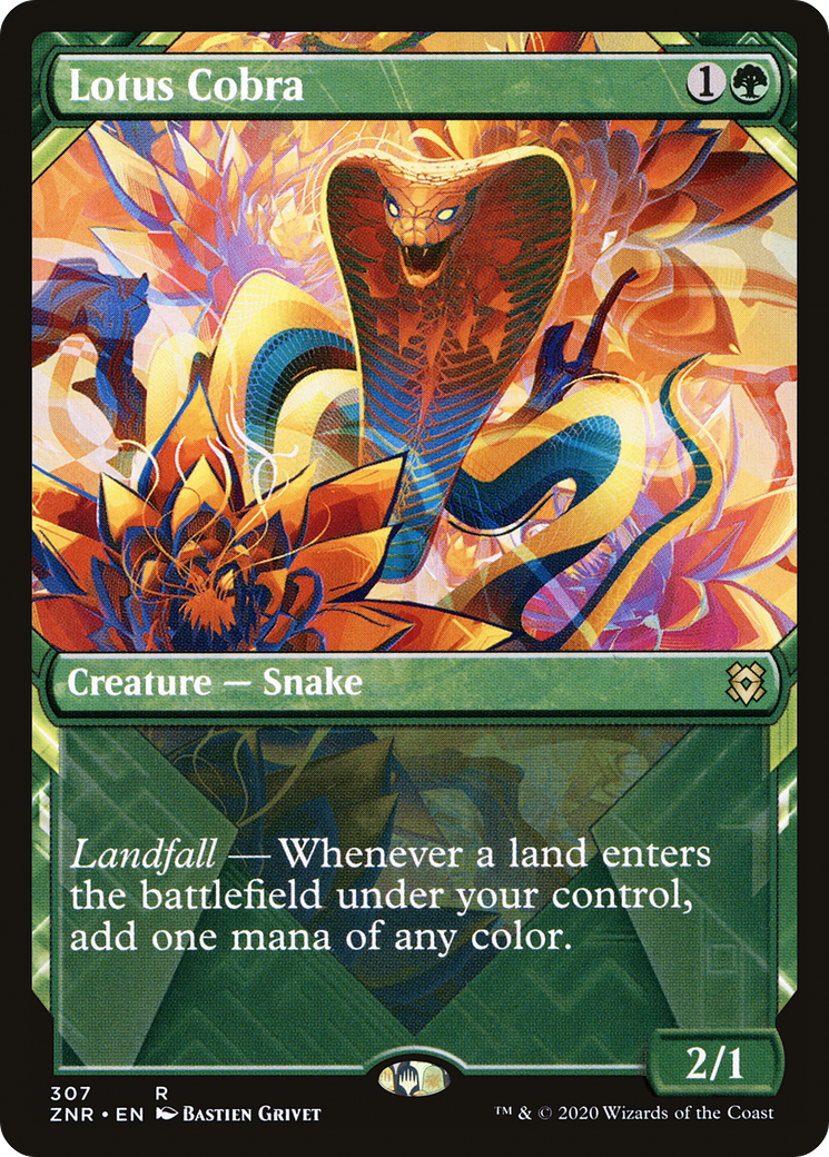 Lotus Cobra (ZNR-307) - Zendikar Rising : (Vitrine) 