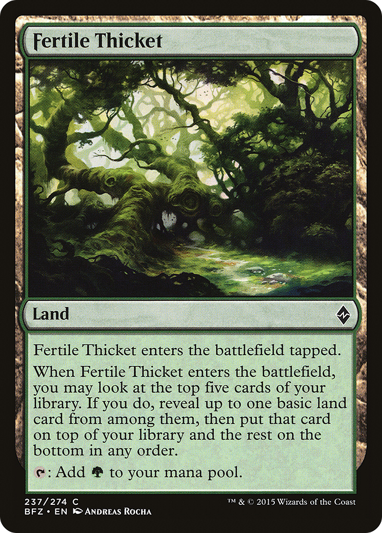 Fertile Thicket (BFZ-237) - Battle for Zendikar