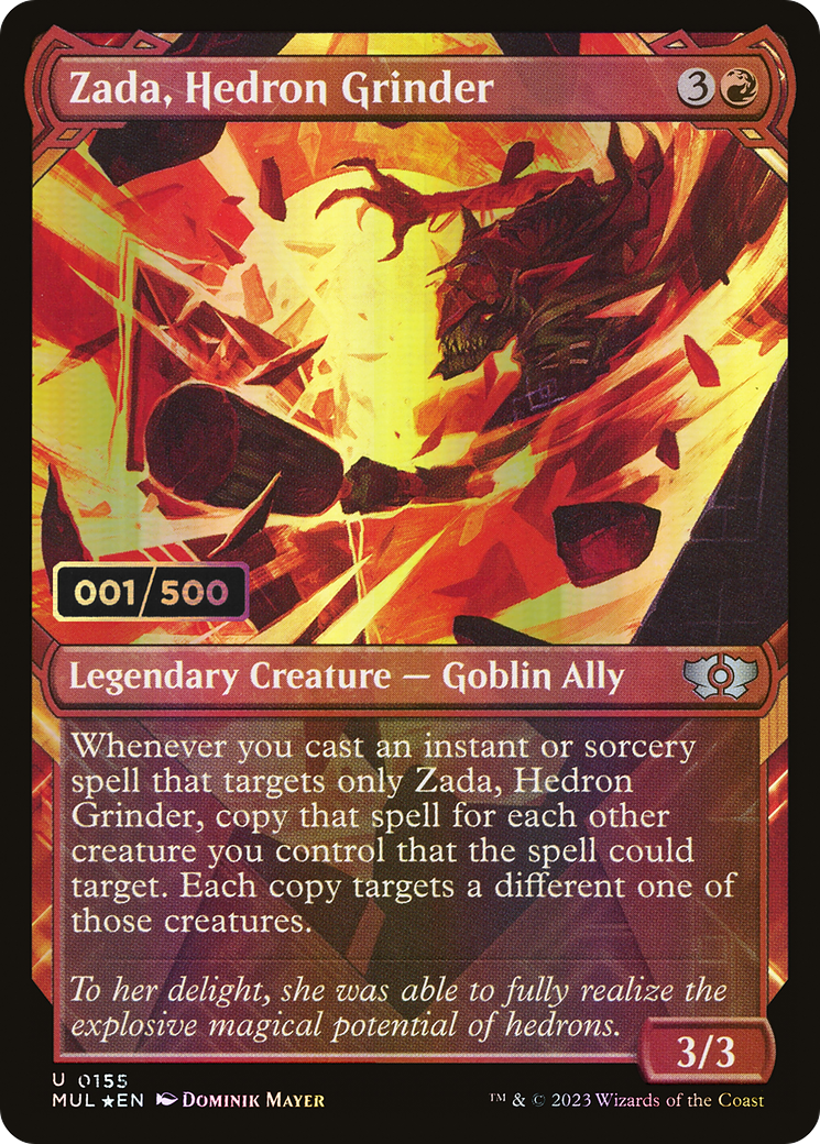 Zada, Hedron Grinder (Serial Numbered) (MUL-155) - Multiverse Legends: (Showcase) Foil