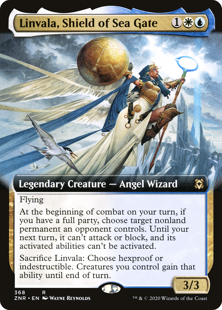 Linvala, Shield of Sea Gate (Extended Art) (ZNR-368) - Zendikar Rising: (Extended Art) Foil