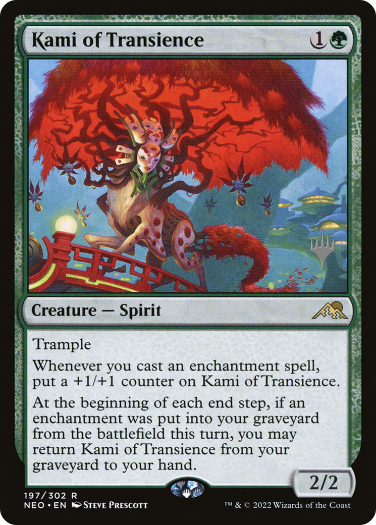 Kami of Transience (PPNEO-197P) - Kamigawa: Neon Dynasty Promos Foil