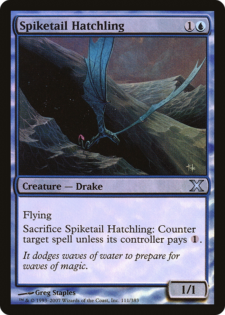 Spiketail Hatchling (10E-111★) - Tenth Edition Foil