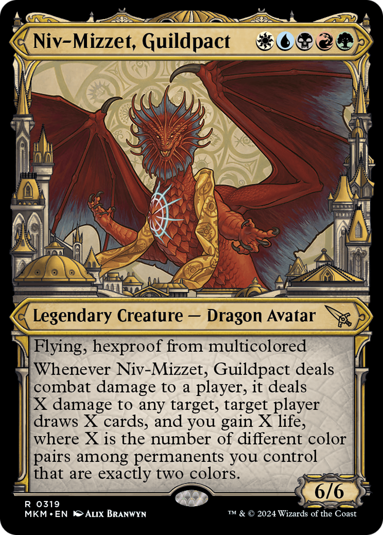 Niv-Mizzet, Guildpact (Showcase) (319) (MKM-319) - Murders at Karlov Manor: (Showcase)