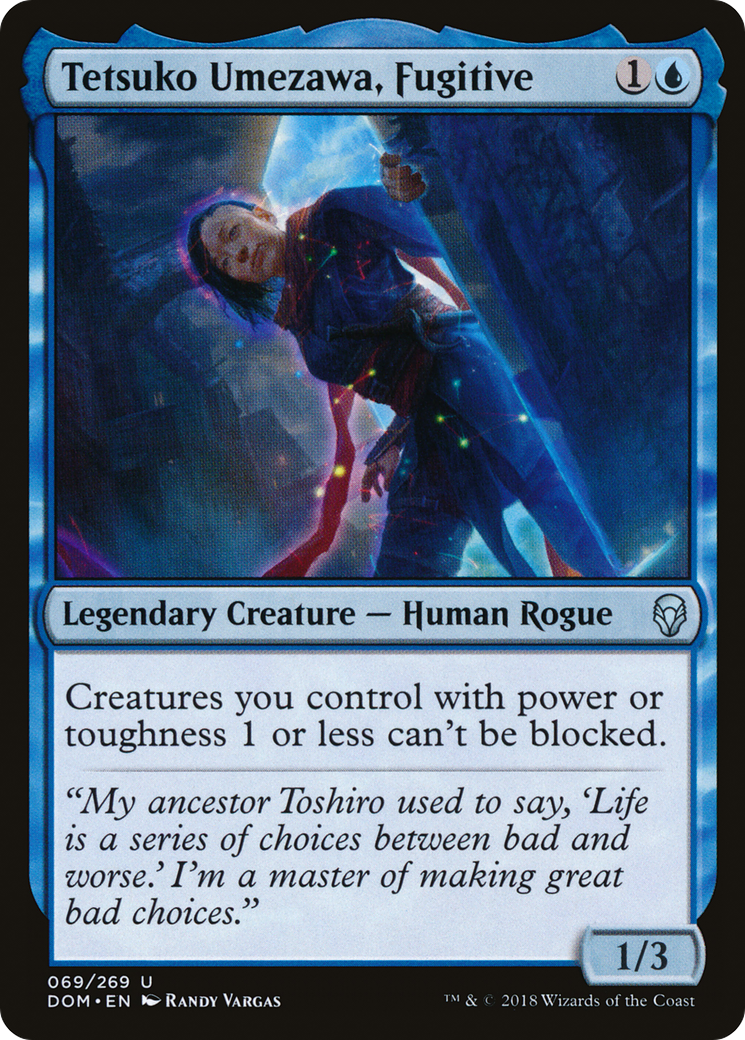 Tetsuko Umezawa, fugitif (DOM-069) - Dominaria Foil
