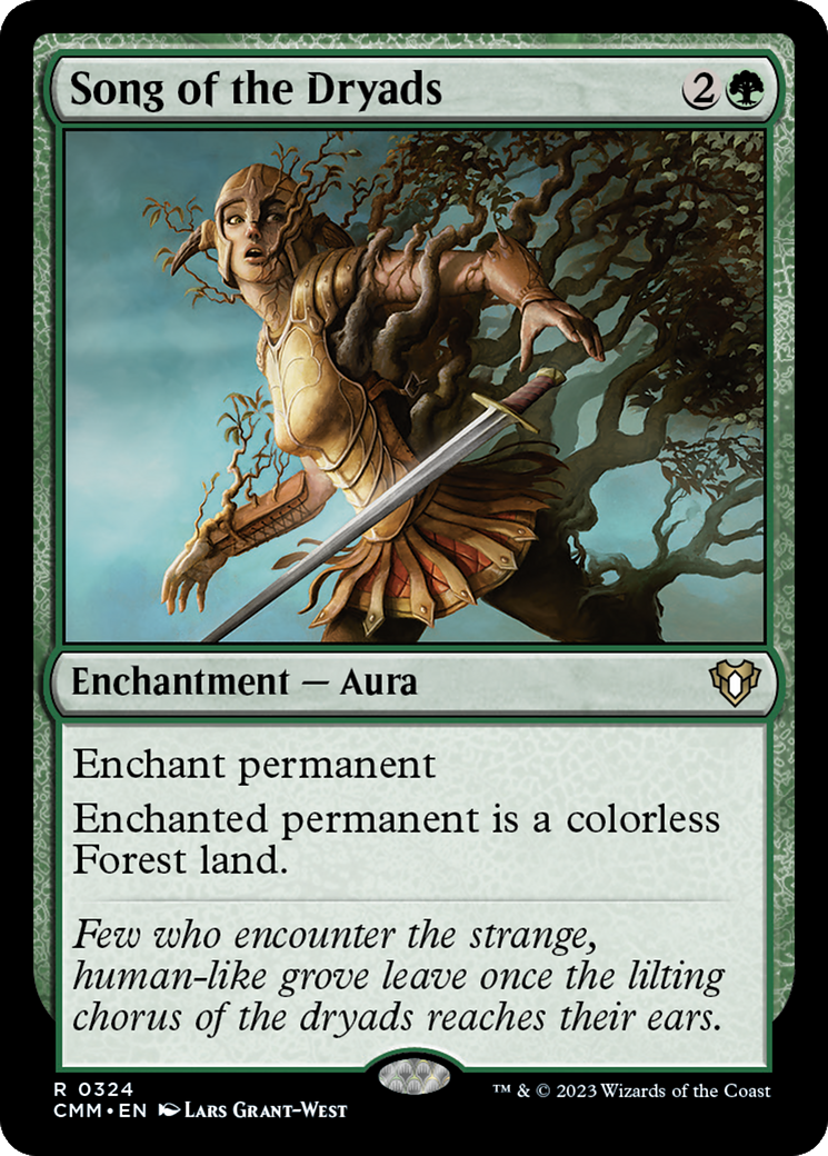Le Chant des Dryades (CMM-324) - Commander Masters Foil 