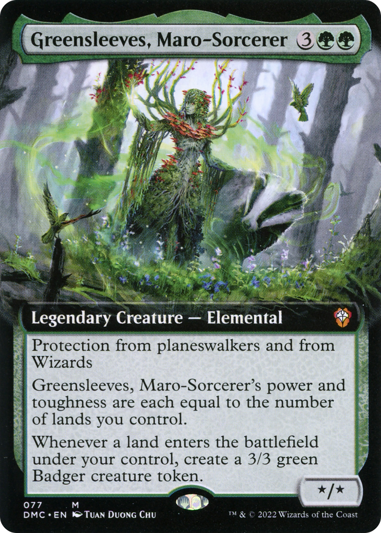 Greensleeves, Maro-Sorcerer (Extended Art) (DMC-077) - Dominaria United Commander: (Extended Art) Foil