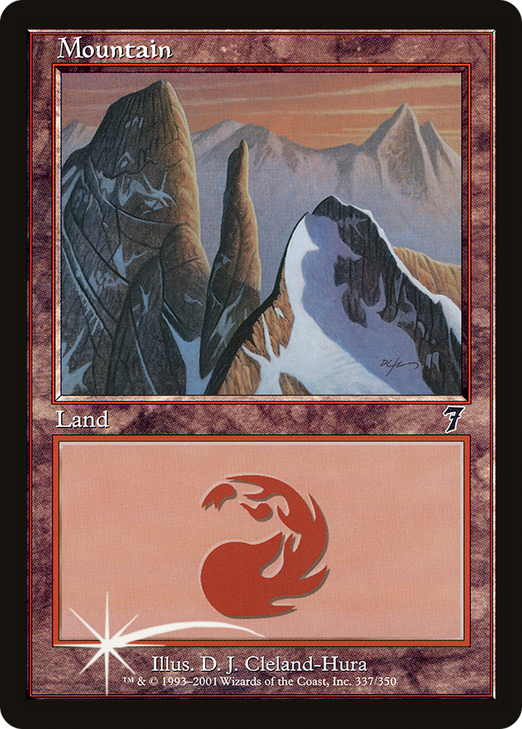 Mountain (337) (7ED-337★) - Seventh Edition Foil