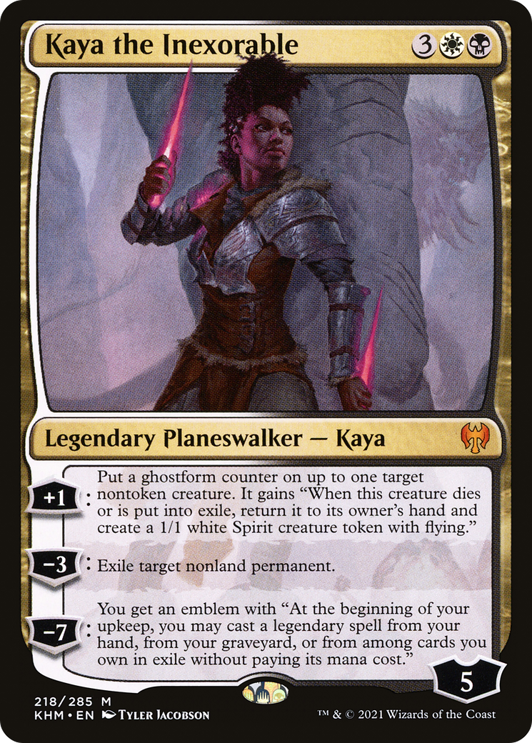 Kaya l'Inexorable (KHM-218) - Kaldheim Foil 