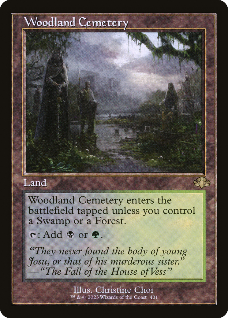 Woodland Cemetery (Retro Frame) (DMR-401) - Dominaria Remastered Foil