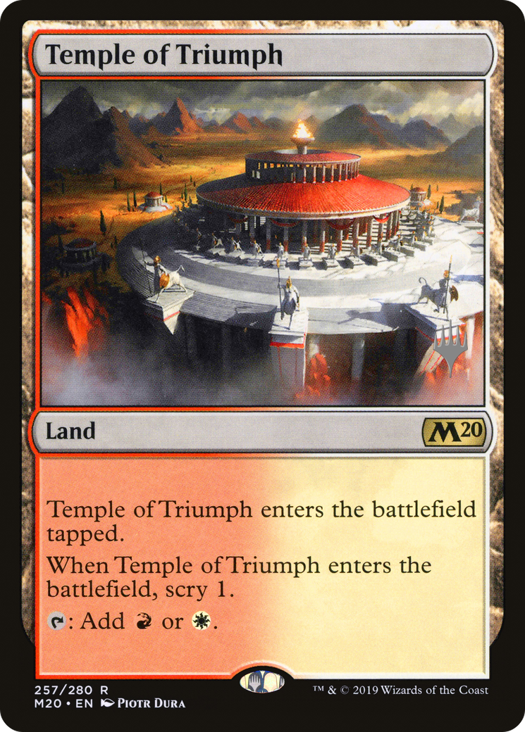 Temple of Triumph (PPM20-257) - Core Set 2020 Promos Foil