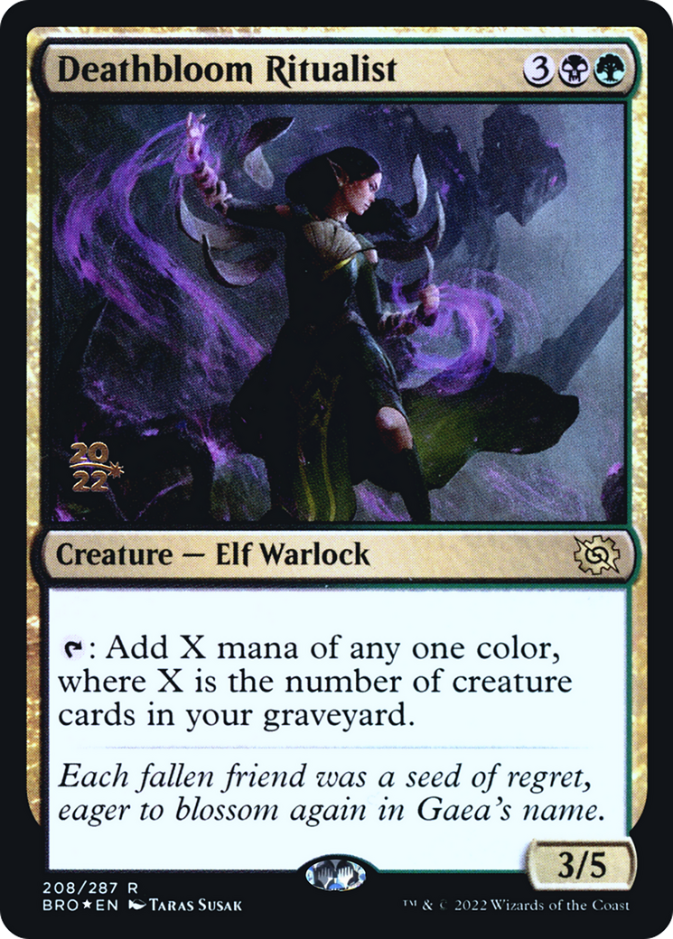 Deathbloom Ritualist (PRE-208) - The Brothers' War Promos Foil