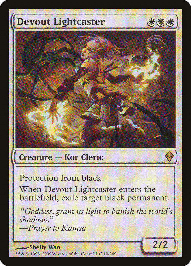 Lanceur de Lumière dévot (ZEN-010) - Zendikar 