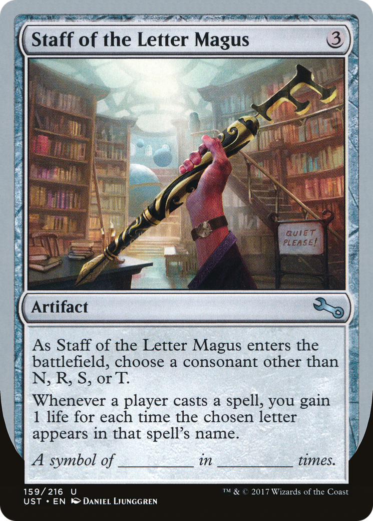 Bâton du Mage des Lettres (UST-159) - Instable 