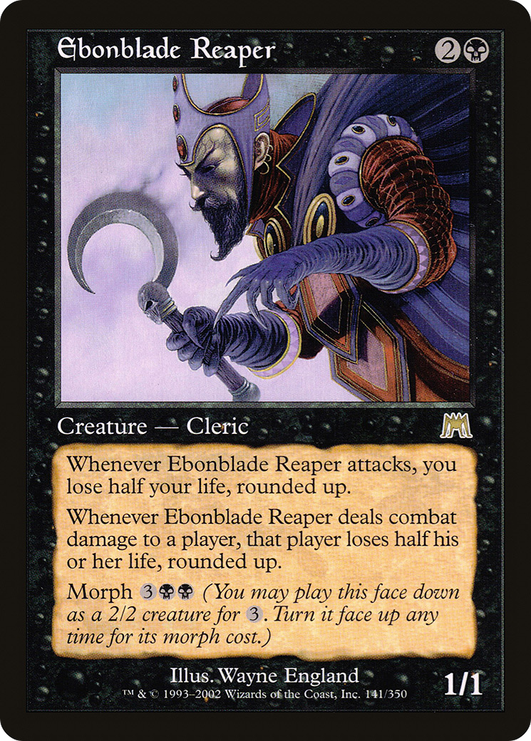 Faucheur à lame d'ébène (ONS-141) - Onslaught Foil 