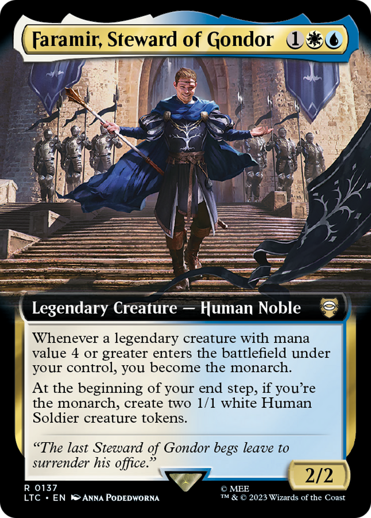 Faramir, Steward of Gondor (Extended Art) (LTC-137) - Tales of Middle-earth Commander: (Extended Art)