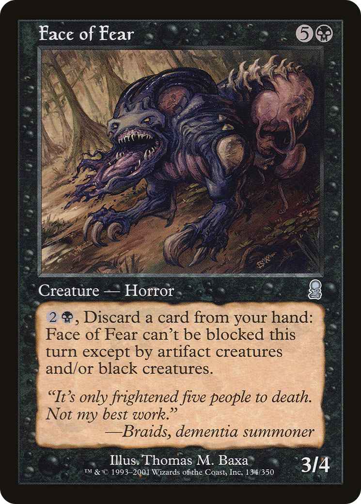 Visage de la peur (ODY-134) - Odyssey Foil 