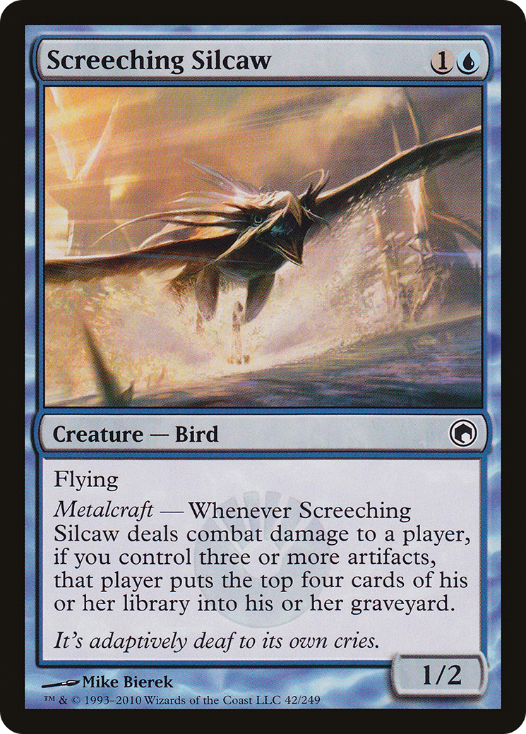 Screeching Silcaw (SOM-042) - Scars of Mirrodin Foil