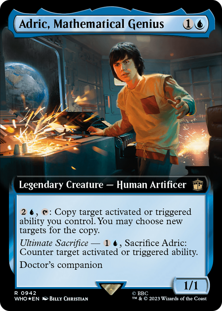 Adric, génie mathématique (WHO-942) - Doctor Who : (Extended Art) Foil 