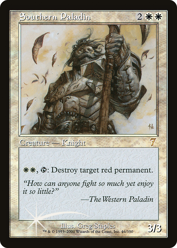 Southern Paladin (7ED-46★) - Seventh Edition Foil