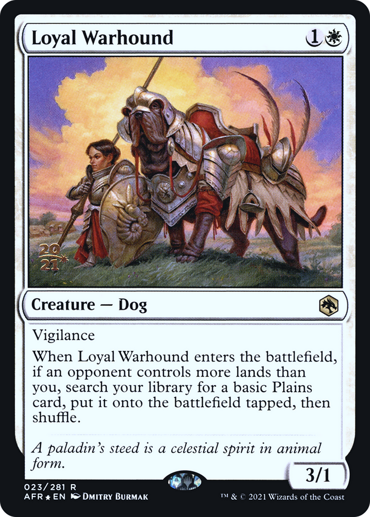 Loyal Warhound (PRE-23S) - Adventures in the Forgotten Realms Promos Foil