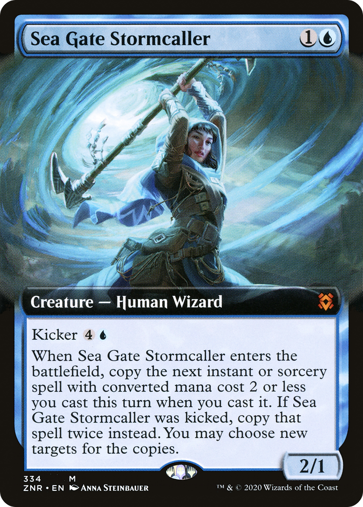 Sea Gate Stormcaller (Extended Art) (ZNR-334) - Zendikar Rising: (Extended Art) Foil