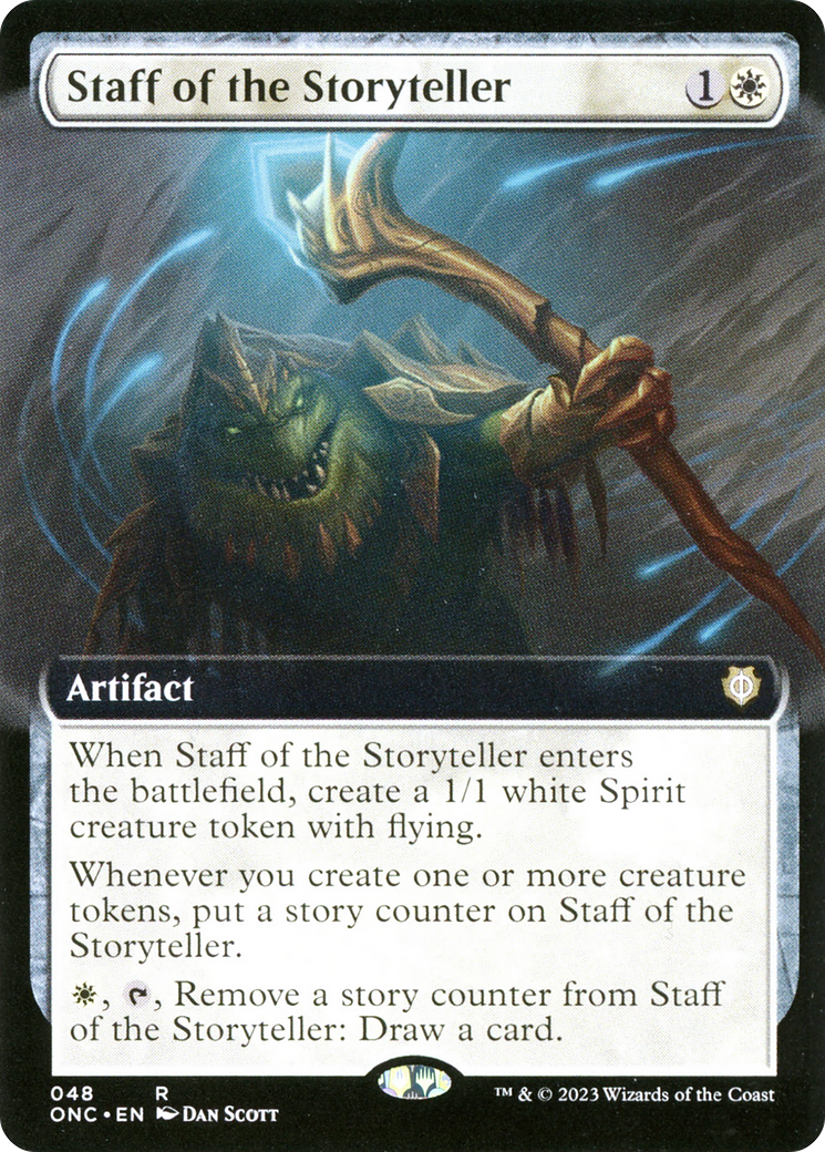 Staff of the Storyteller (Extended Art) (ONC-048) - Phyrexia: All Will Be One Commander: (Extended Art)