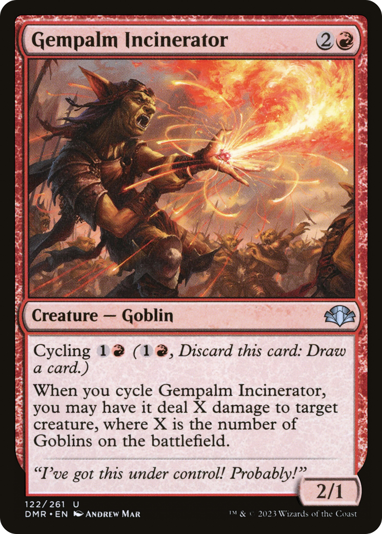 Incinérateur Gempalm (DMR-122) - Dominaria Remastered Foil 