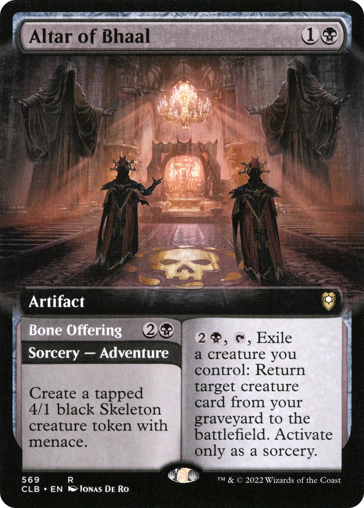 Altar of Bhaal (Extended Art) (CLB-569) - Commander Legends: Battle for Baldur's Gate: (Extended Art) Foil
