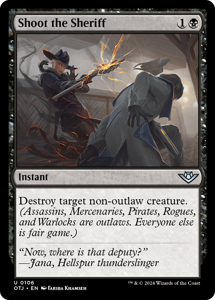Tirez sur le shérif (OTJ-106) - Outlaws of Thunder Junction Foil 