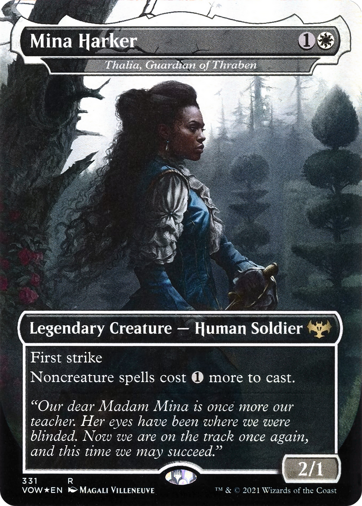 Mina Harker - Thalia, Guardian of Thraben (VOW-331) - Innistrad: Crimson Vow / Mina Harker (Borderless)