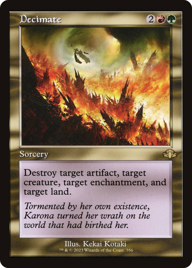 Decimate (Retro Frame) (DMR-356) - Dominaria Remastered
