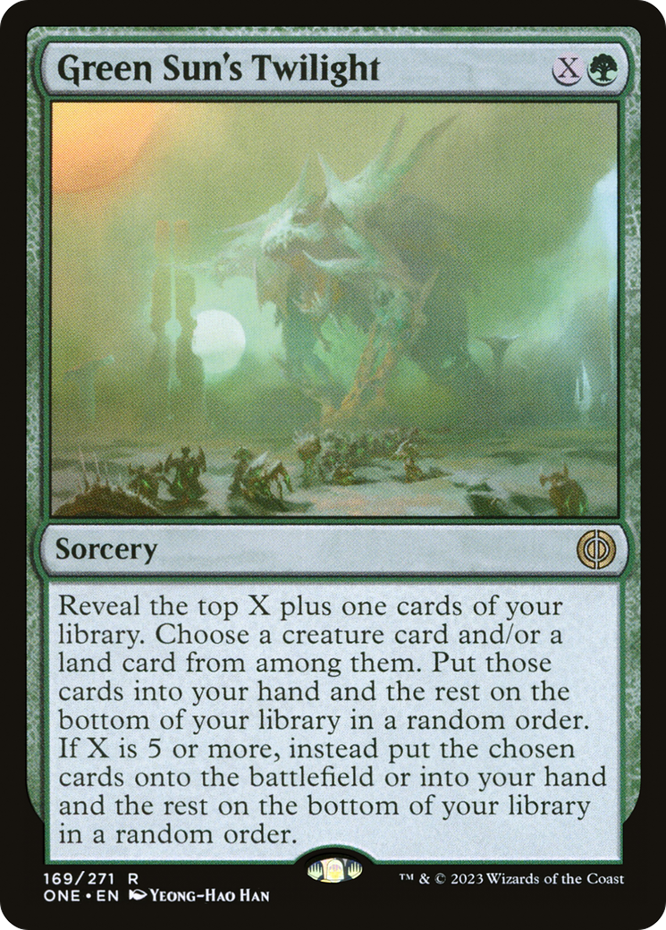Le Crépuscule du Soleil Vert (ONE-169) - Phyrexia : Tous ne seront qu'un seul et même foil
