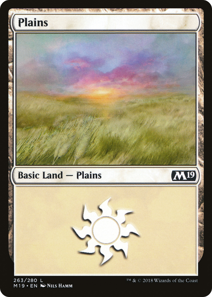Plains (263) (M19-263) - Core Set 2019 Foil