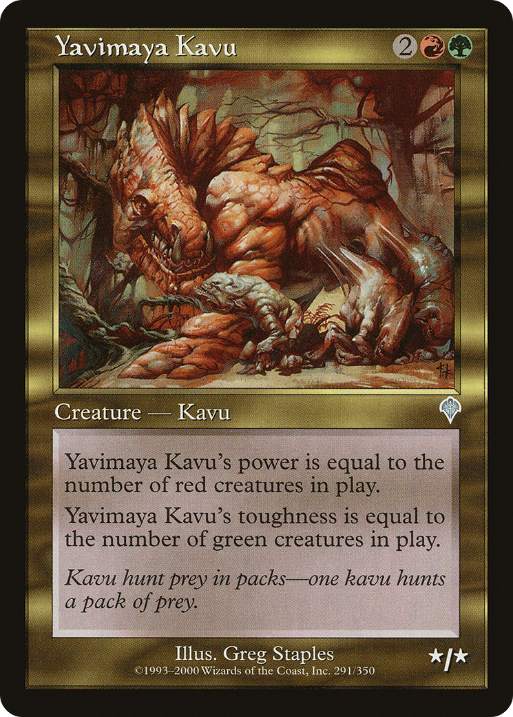 Yavimaya Kavu (INV-291) – Feuille d'invasion 